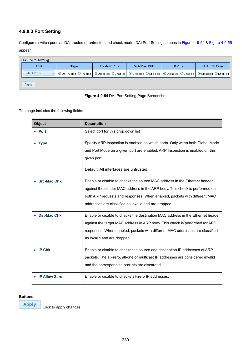 3 port setting | PLANET GS-4210-8P2T2S User Manual | Page 239 / 331