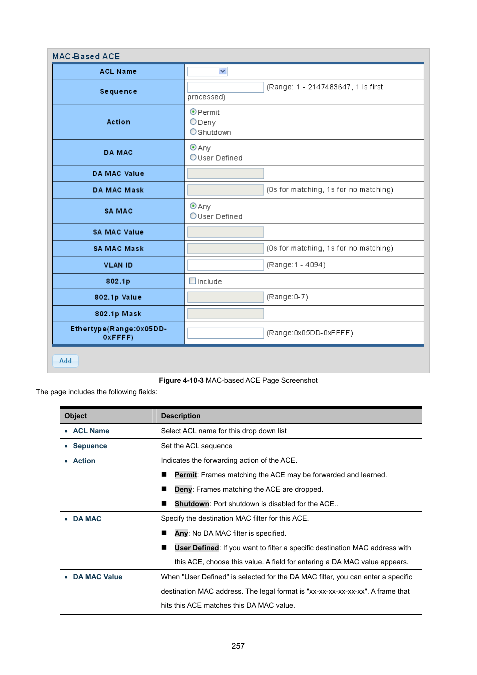 PLANET GS-4210-8P2T2S User Manual | Page 257 / 331