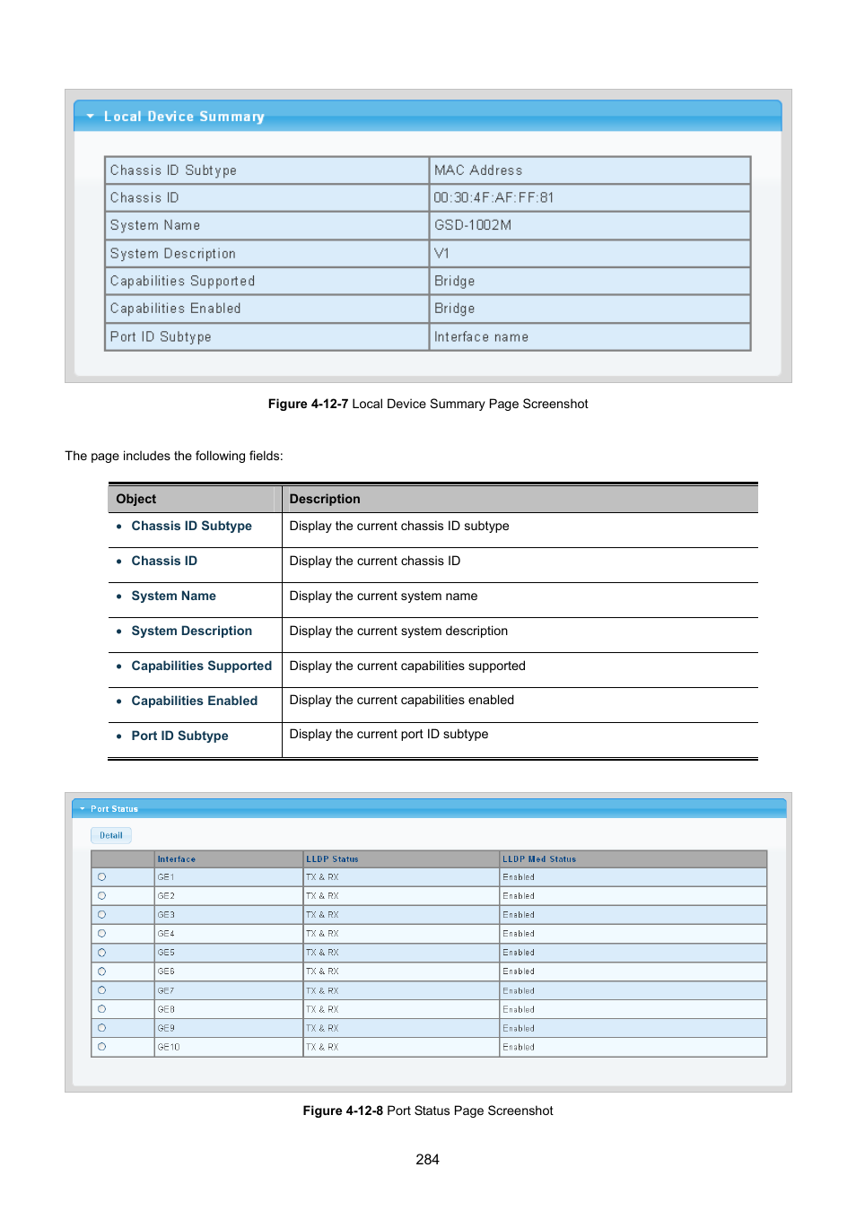 PLANET GS-4210-8P2T2S User Manual | Page 284 / 331