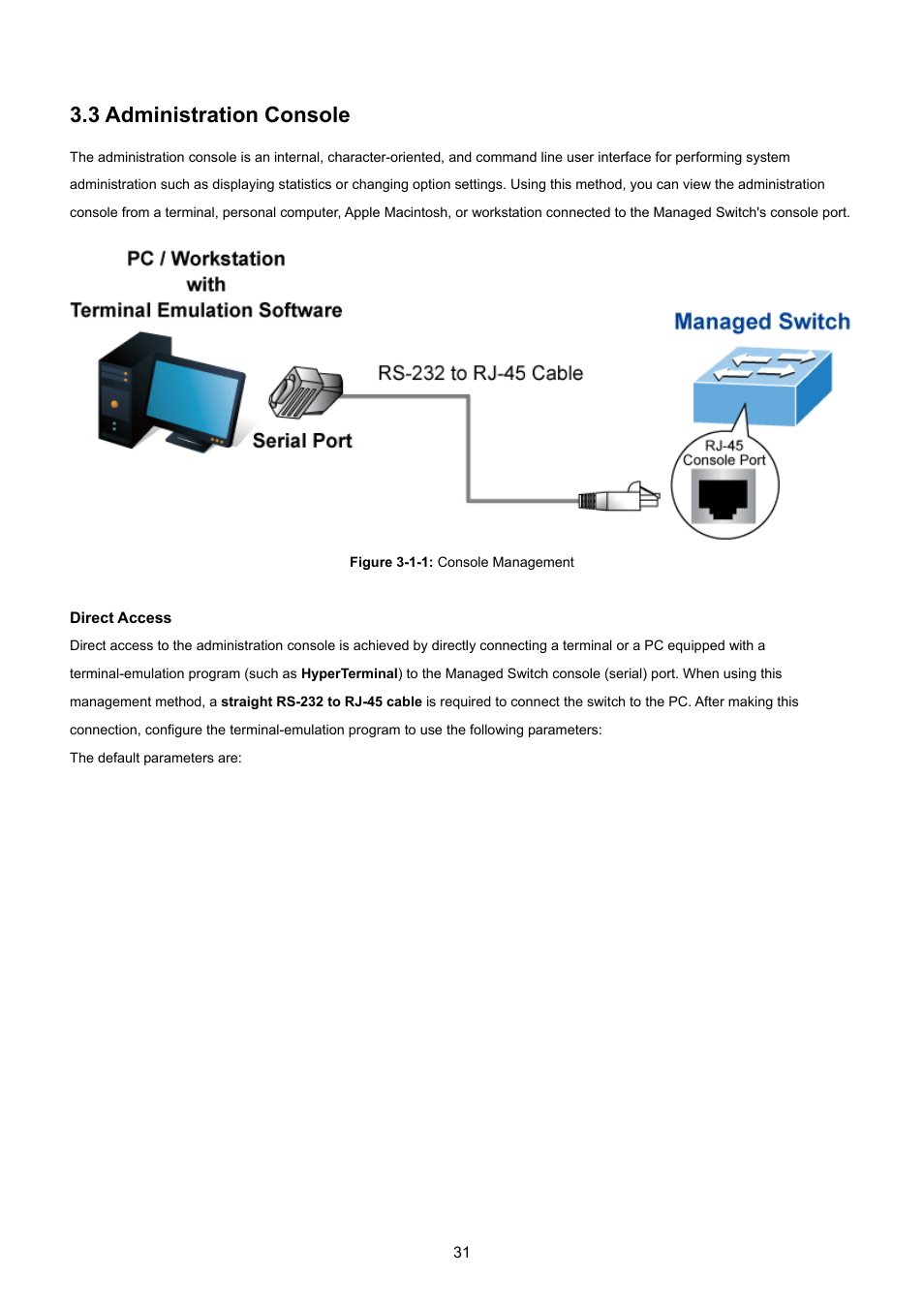 3 administration console | PLANET GS-4210-8P2T2S User Manual | Page 31 / 331