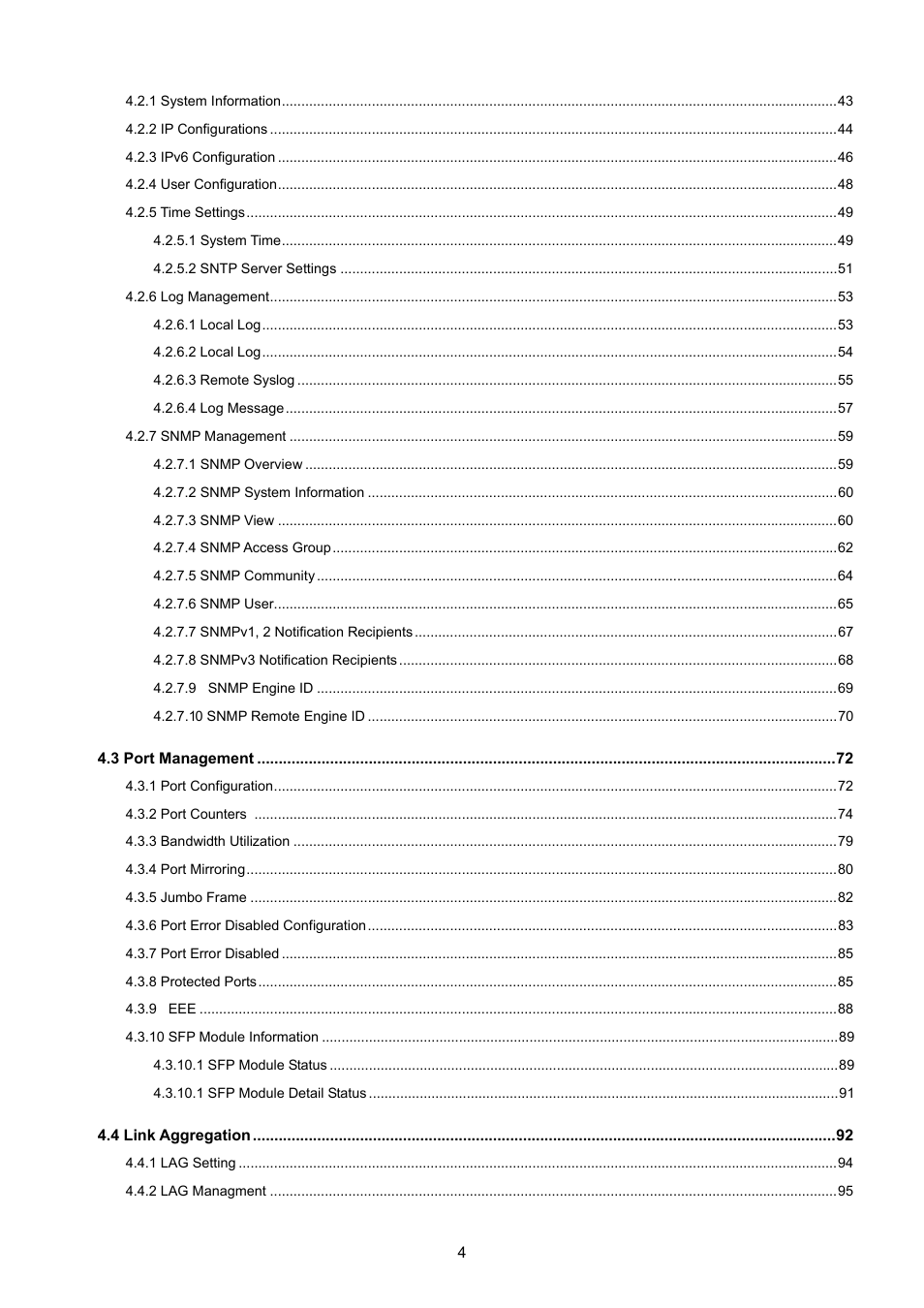 PLANET GS-4210-8P2T2S User Manual | Page 4 / 331
