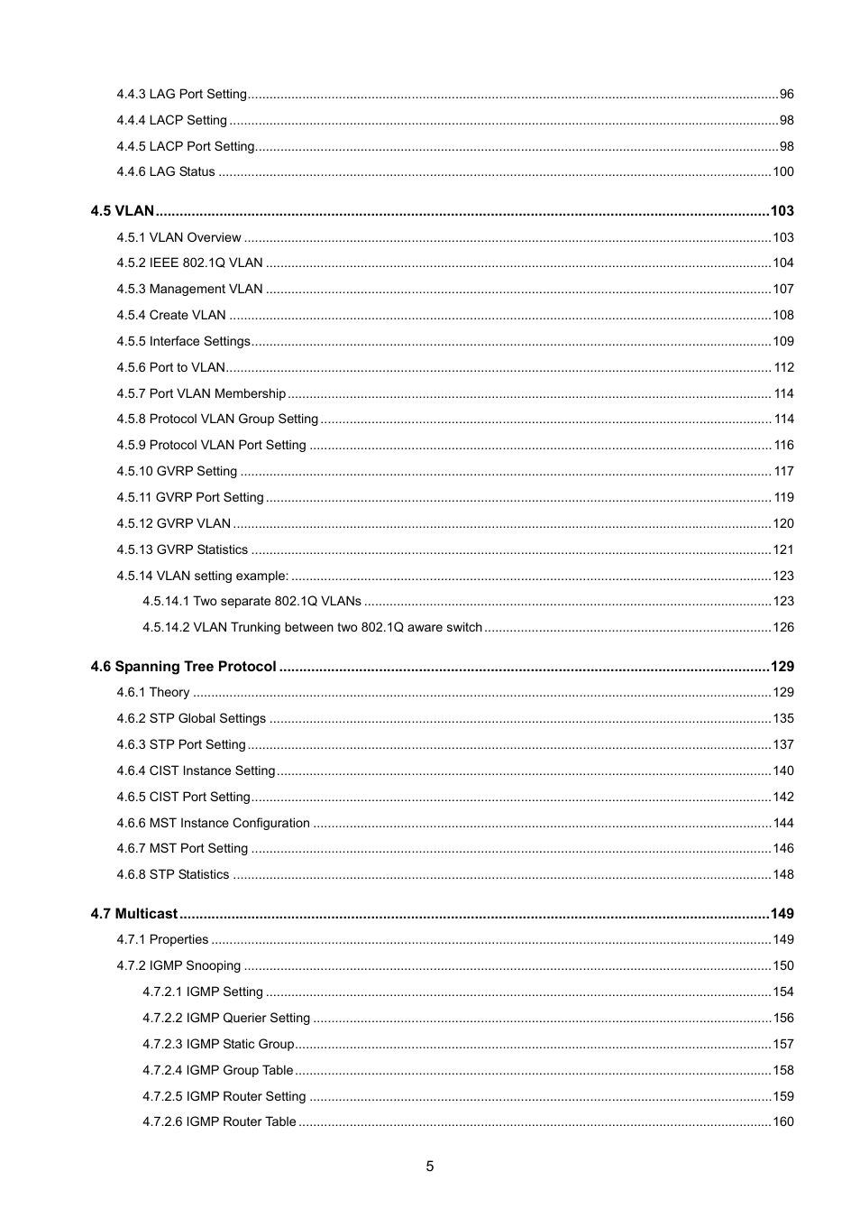 PLANET GS-4210-8P2T2S User Manual | Page 5 / 331