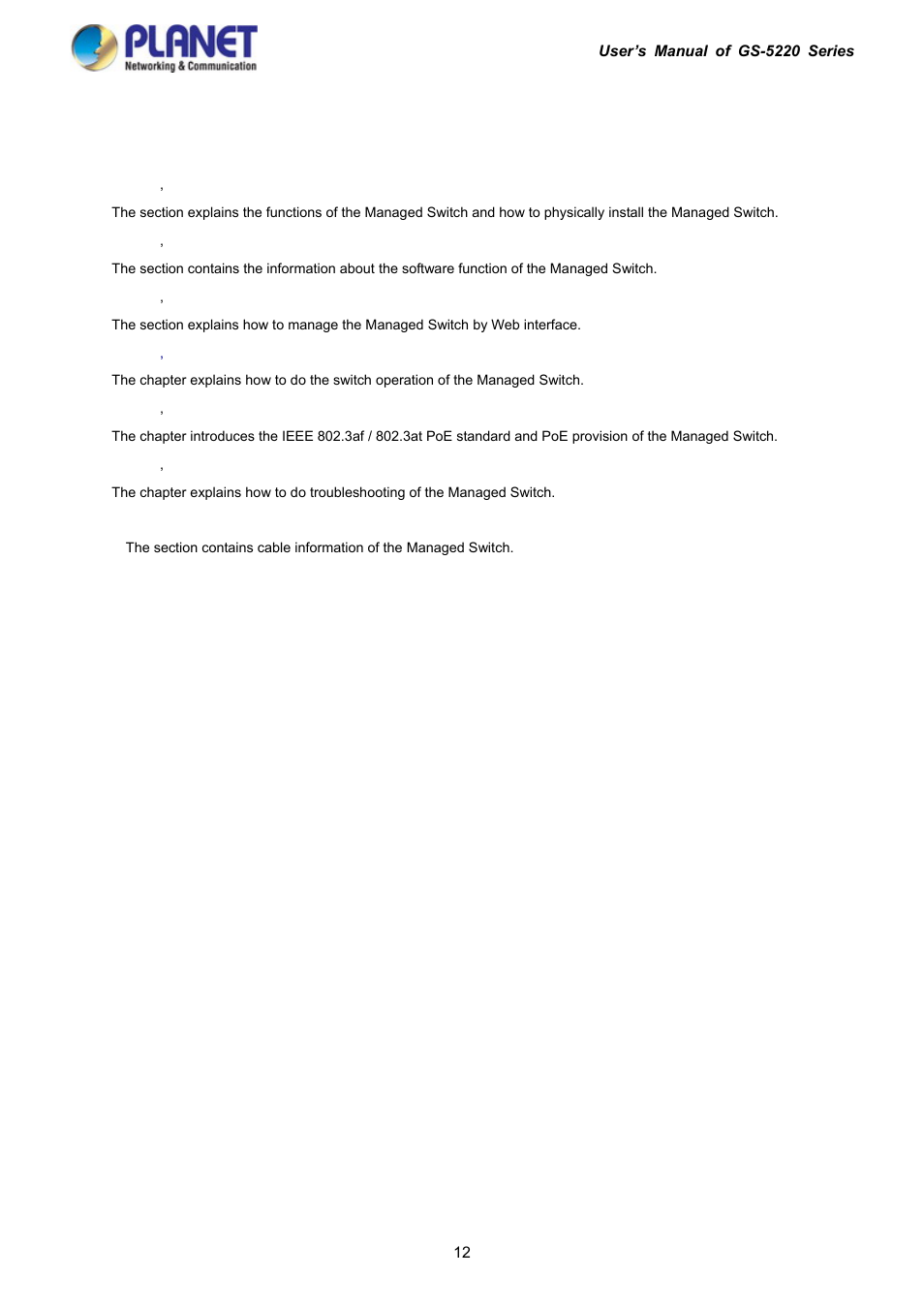3 how to use this manual | PLANET GS-5220-16S8C User Manual | Page 12 / 343