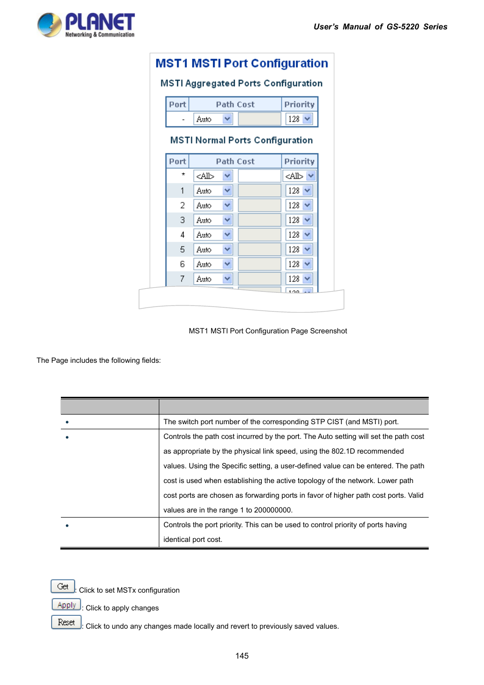 PLANET GS-5220-16S8C User Manual | Page 145 / 343