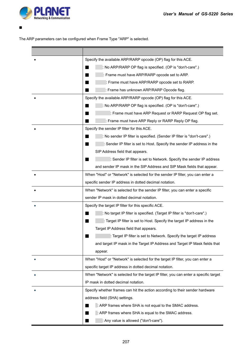 PLANET GS-5220-16S8C User Manual | Page 207 / 343
