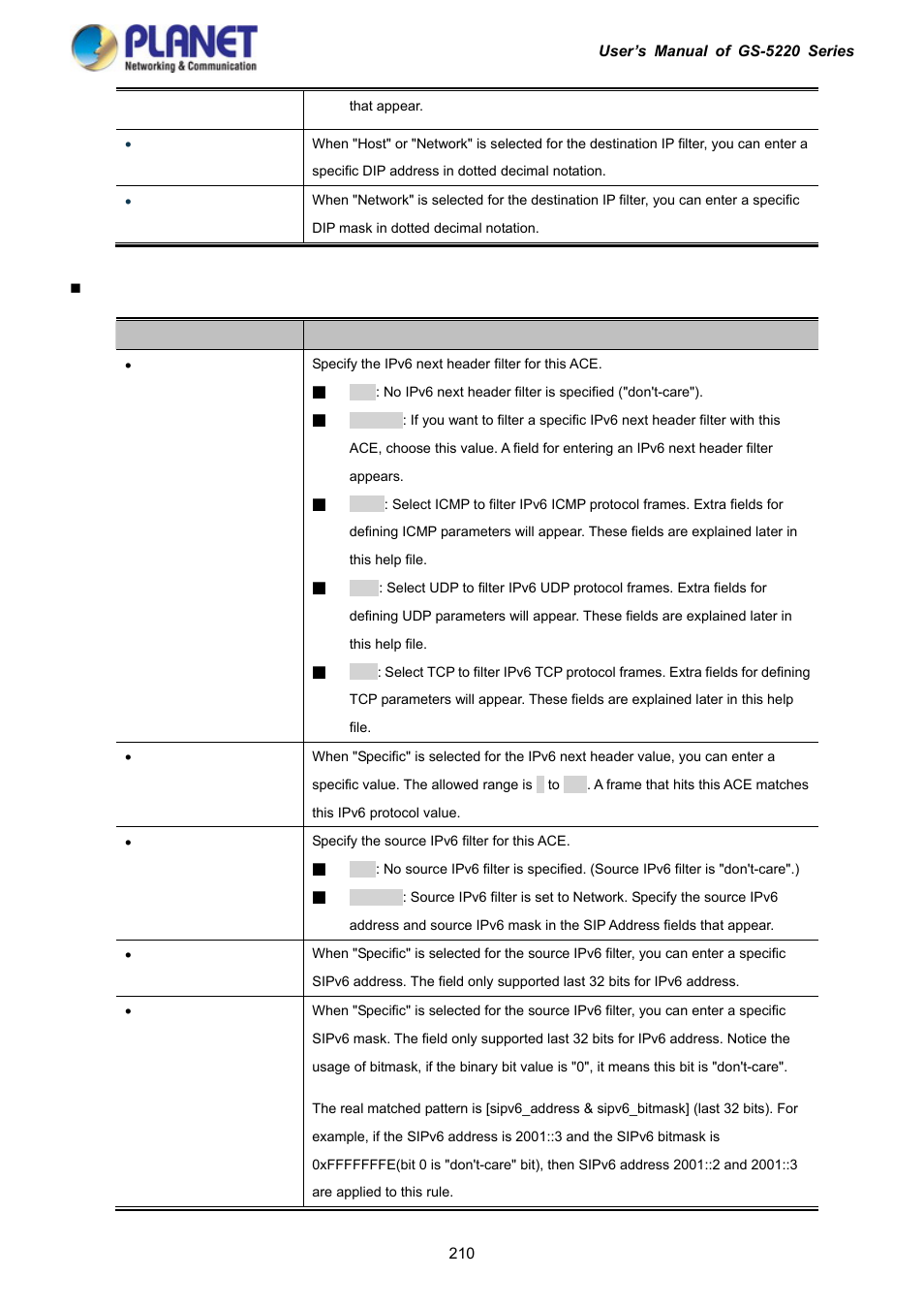PLANET GS-5220-16S8C User Manual | Page 210 / 343