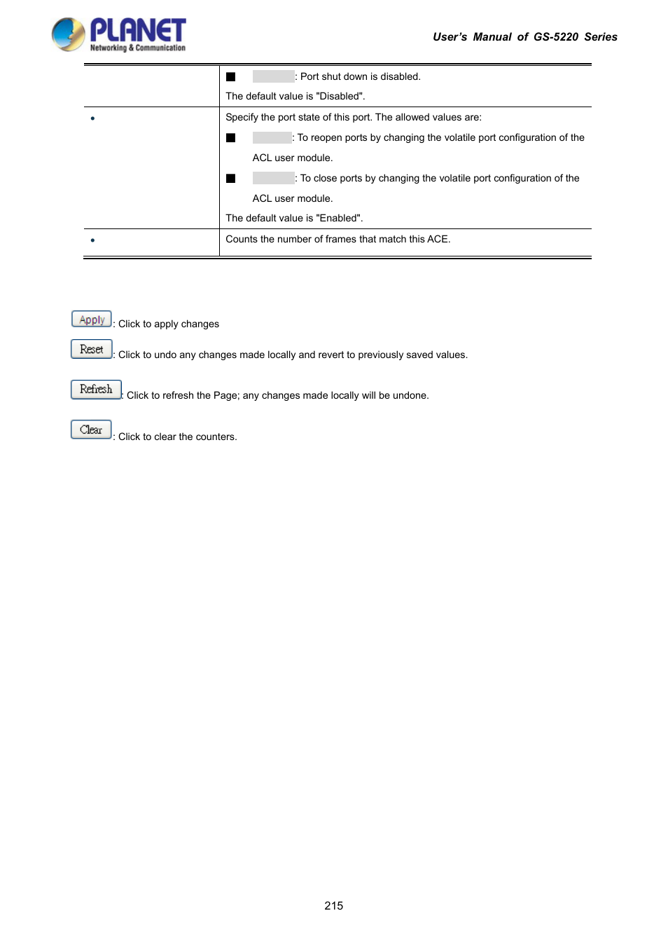 PLANET GS-5220-16S8C User Manual | Page 215 / 343