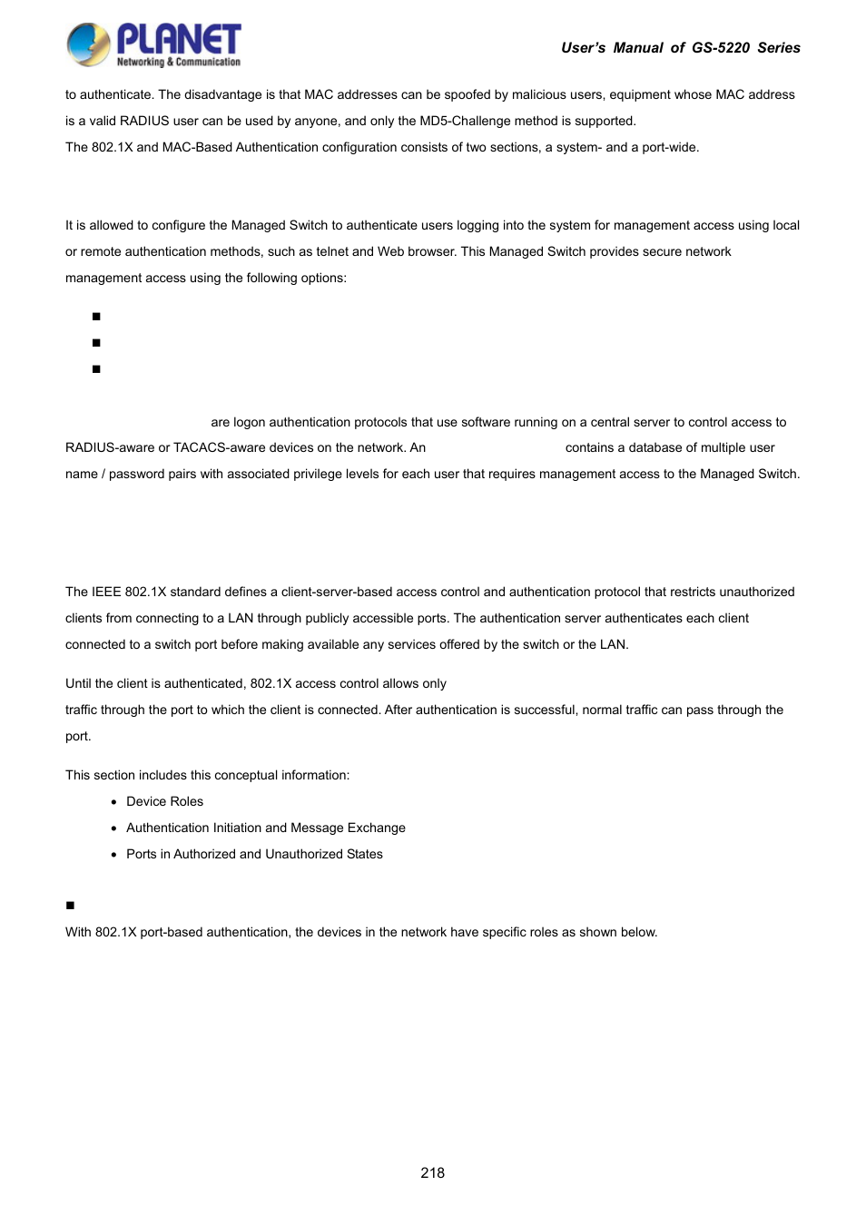 PLANET GS-5220-16S8C User Manual | Page 218 / 343