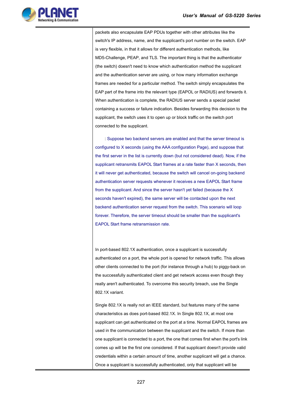 PLANET GS-5220-16S8C User Manual | Page 227 / 343