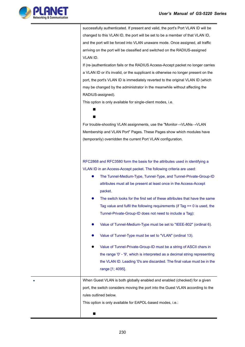 PLANET GS-5220-16S8C User Manual | Page 230 / 343