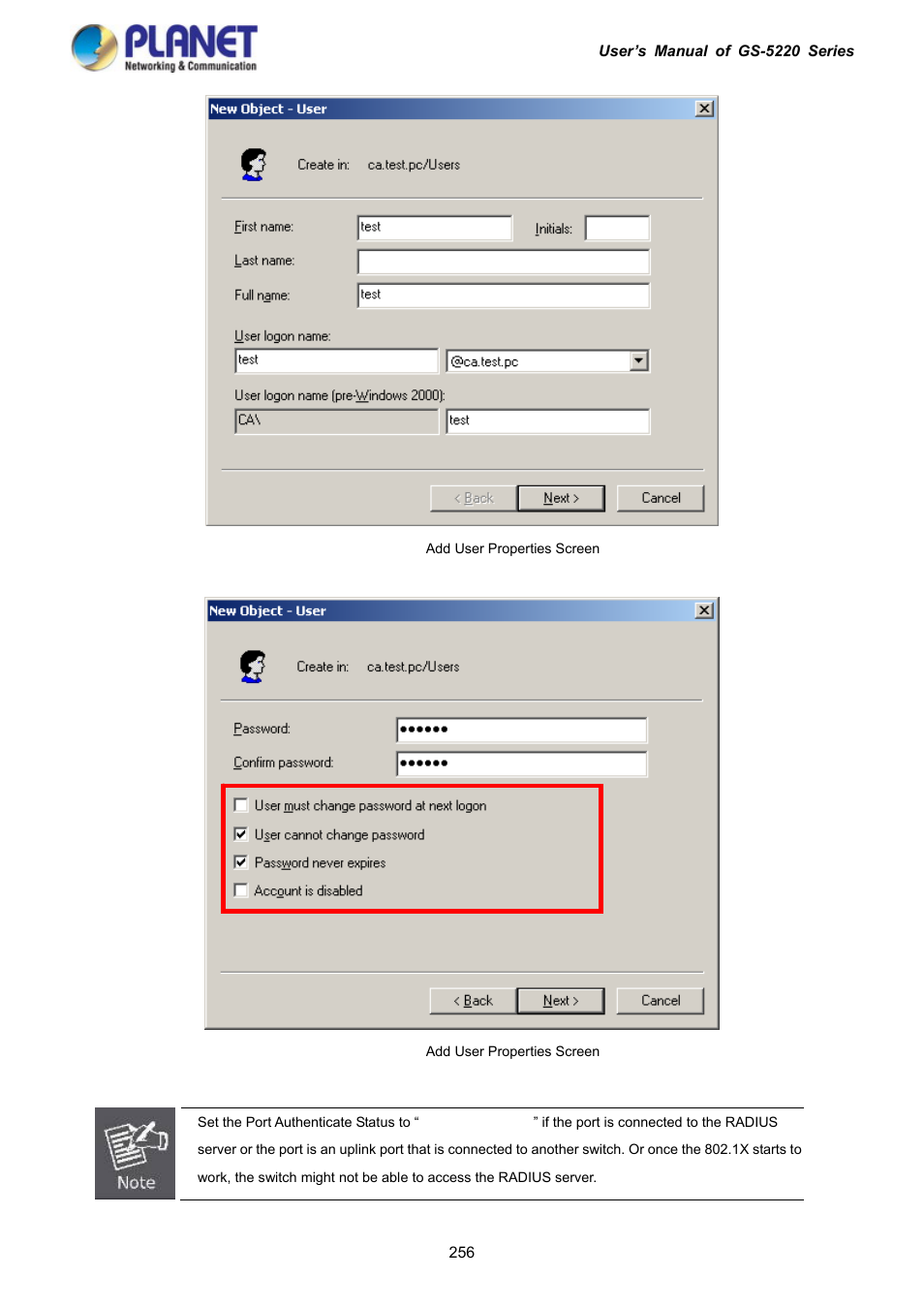 PLANET GS-5220-16S8C User Manual | Page 256 / 343