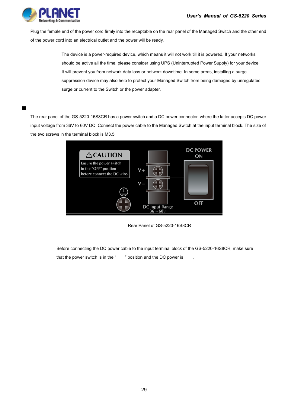 PLANET GS-5220-16S8C User Manual | Page 29 / 343