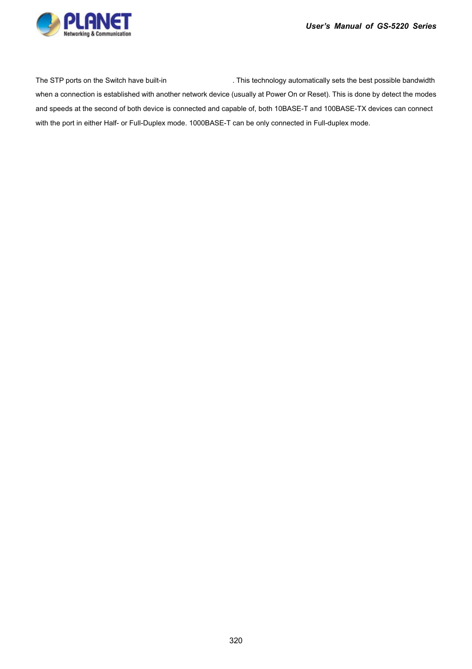 5 auto-negotiation | PLANET GS-5220-16S8C User Manual | Page 320 / 343