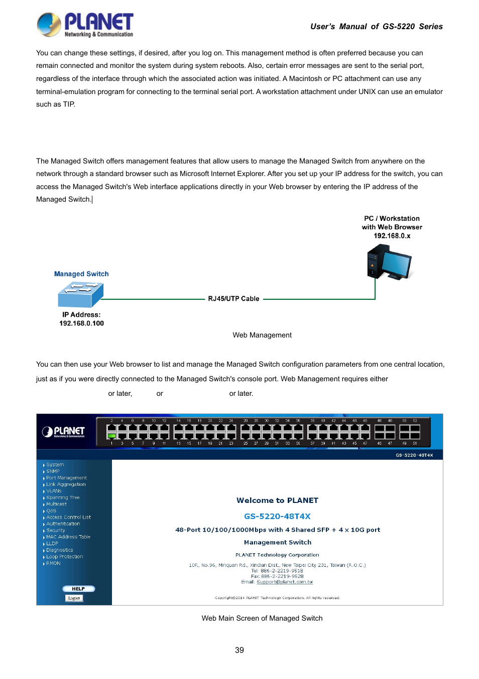 4 web management | PLANET GS-5220-16S8C User Manual | Page 39 / 343