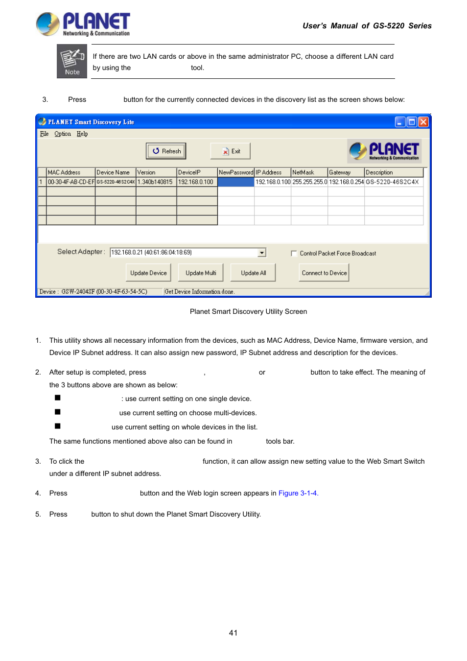 PLANET GS-5220-16S8C User Manual | Page 41 / 343