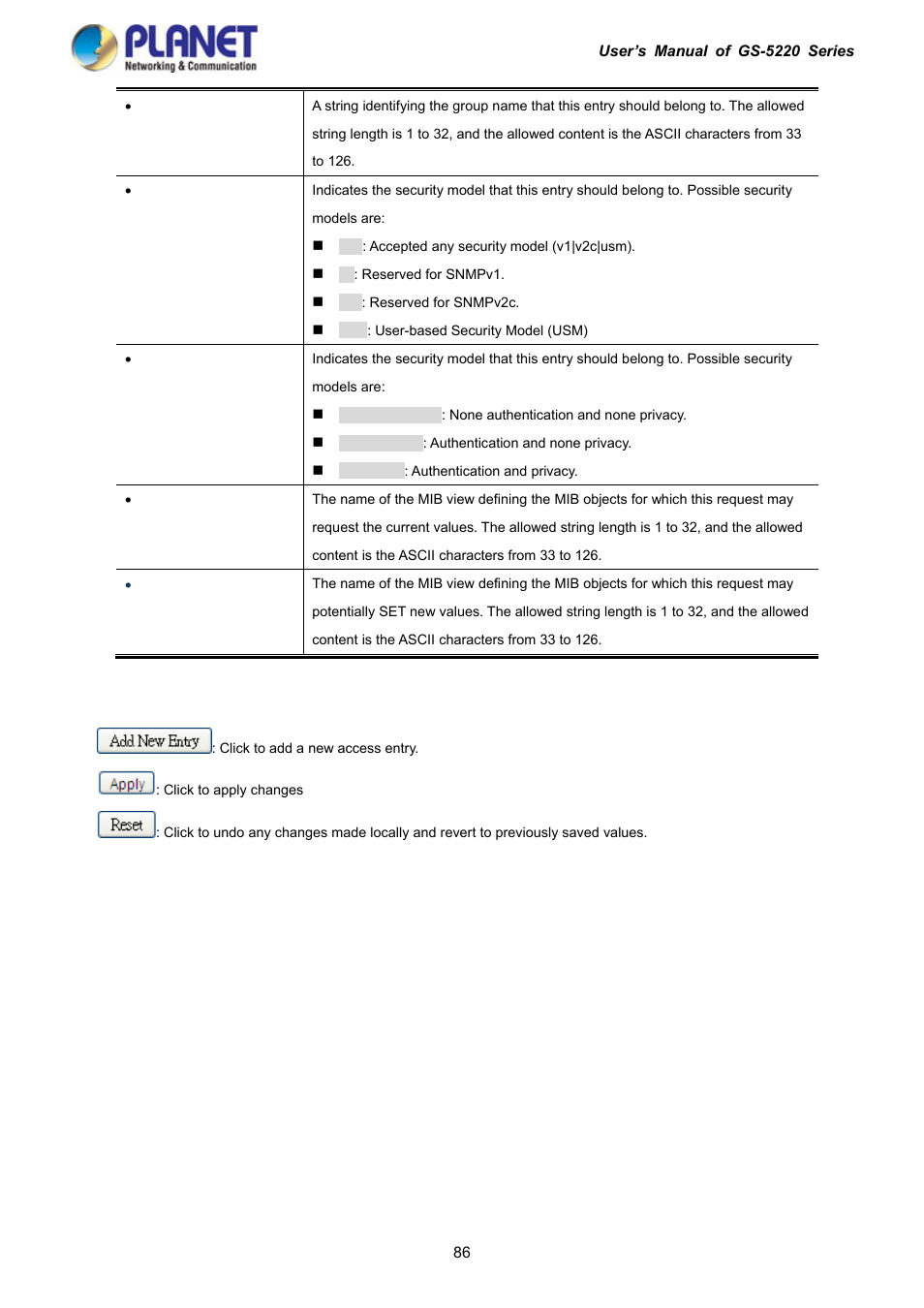 PLANET GS-5220-16S8C User Manual | Page 86 / 343