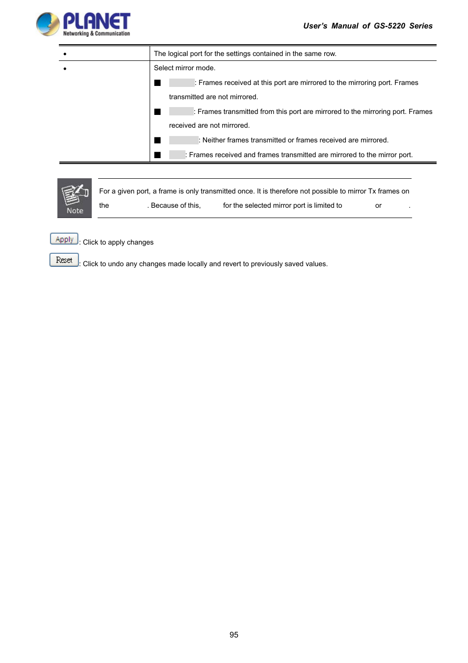 PLANET GS-5220-16S8C User Manual | Page 95 / 343