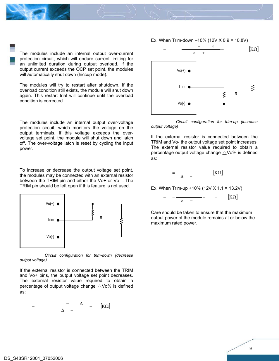 Features descriptions | Delta Electronics S48SR User Manual | Page 9 / 12