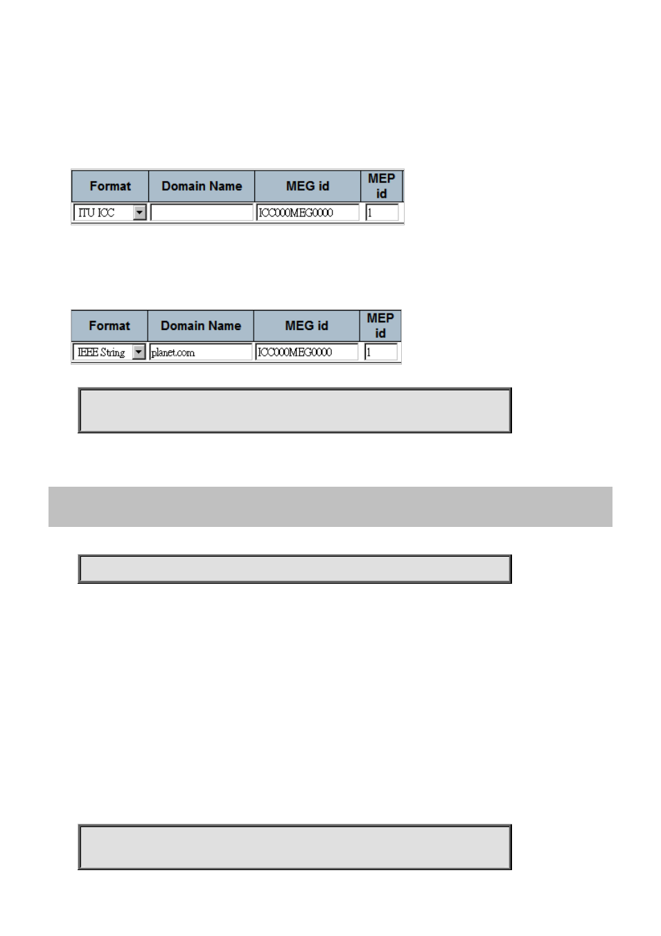 140 mep <instance> mep-id | PLANET GS-5220-48T4X User Manual | Page 252 / 433