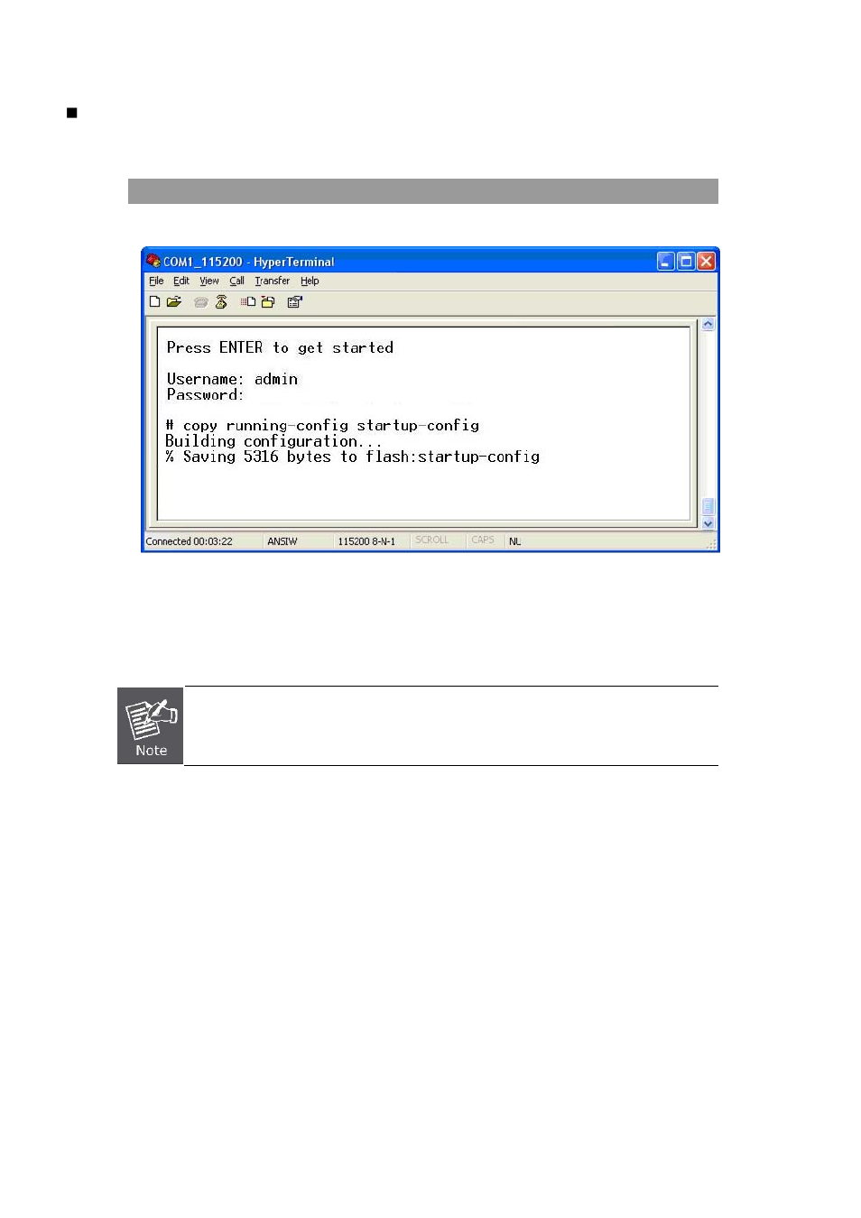 Store current switch configuration | PLANET GS-5220-48T4X User Manual | Page 27 / 433