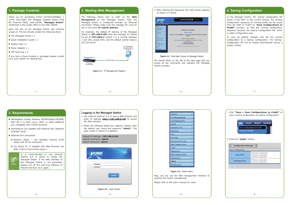 PLANET GSD-1002M User Manual | 2 pages