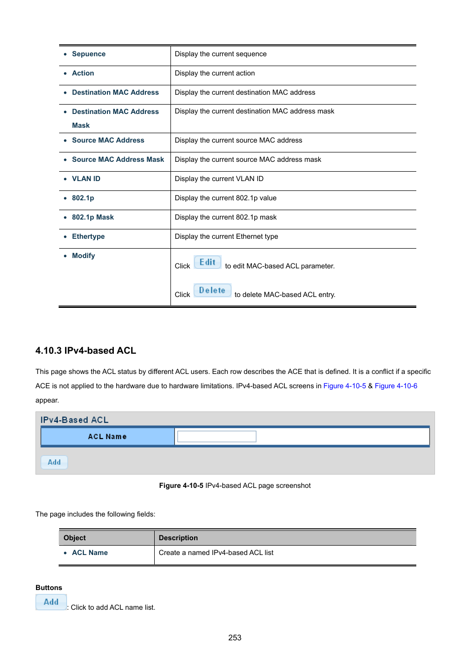3 ipv4-based acl | PLANET GSD-1002M User Manual | Page 253 / 313