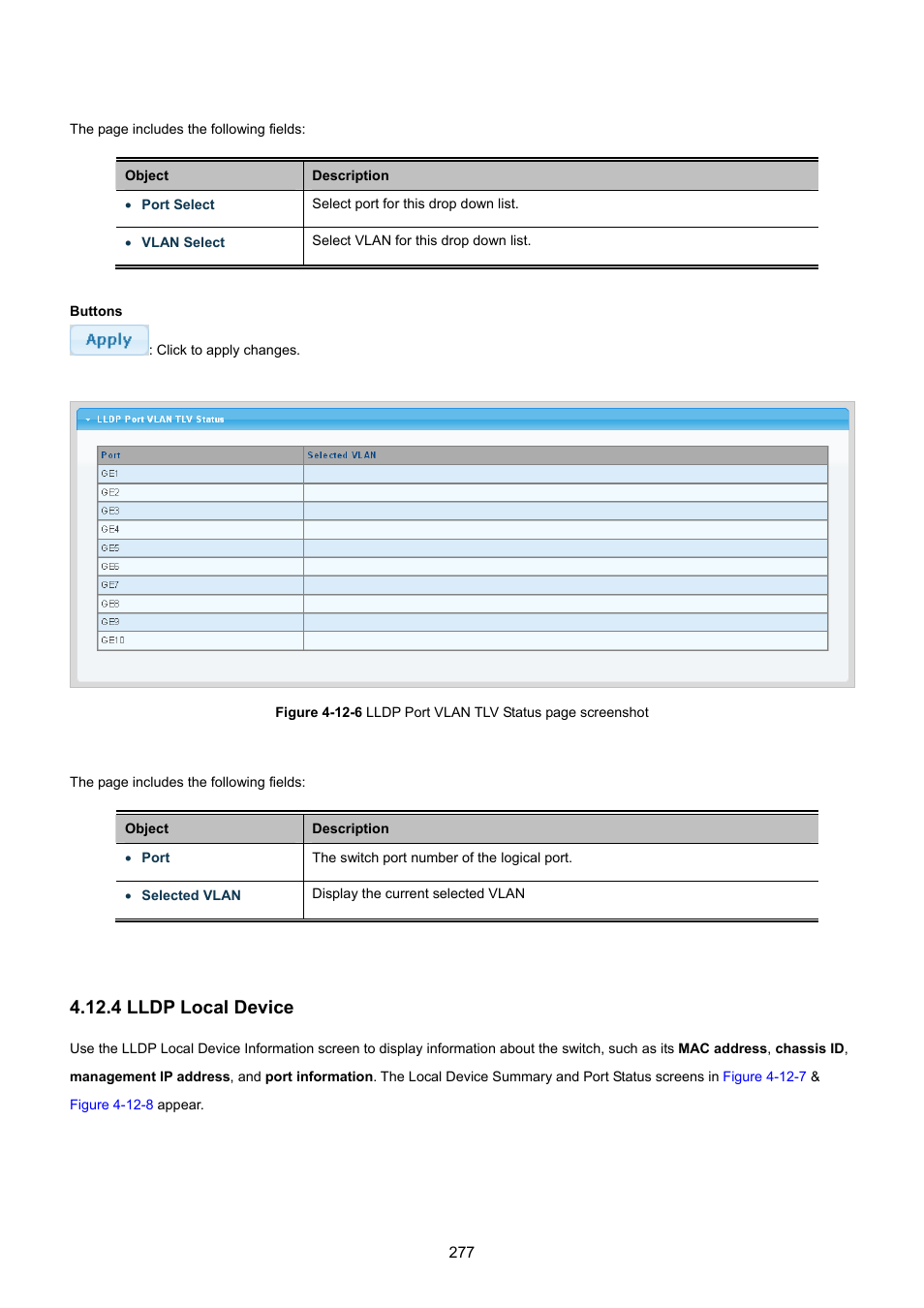4 lldp local device | PLANET GSD-1002M User Manual | Page 277 / 313