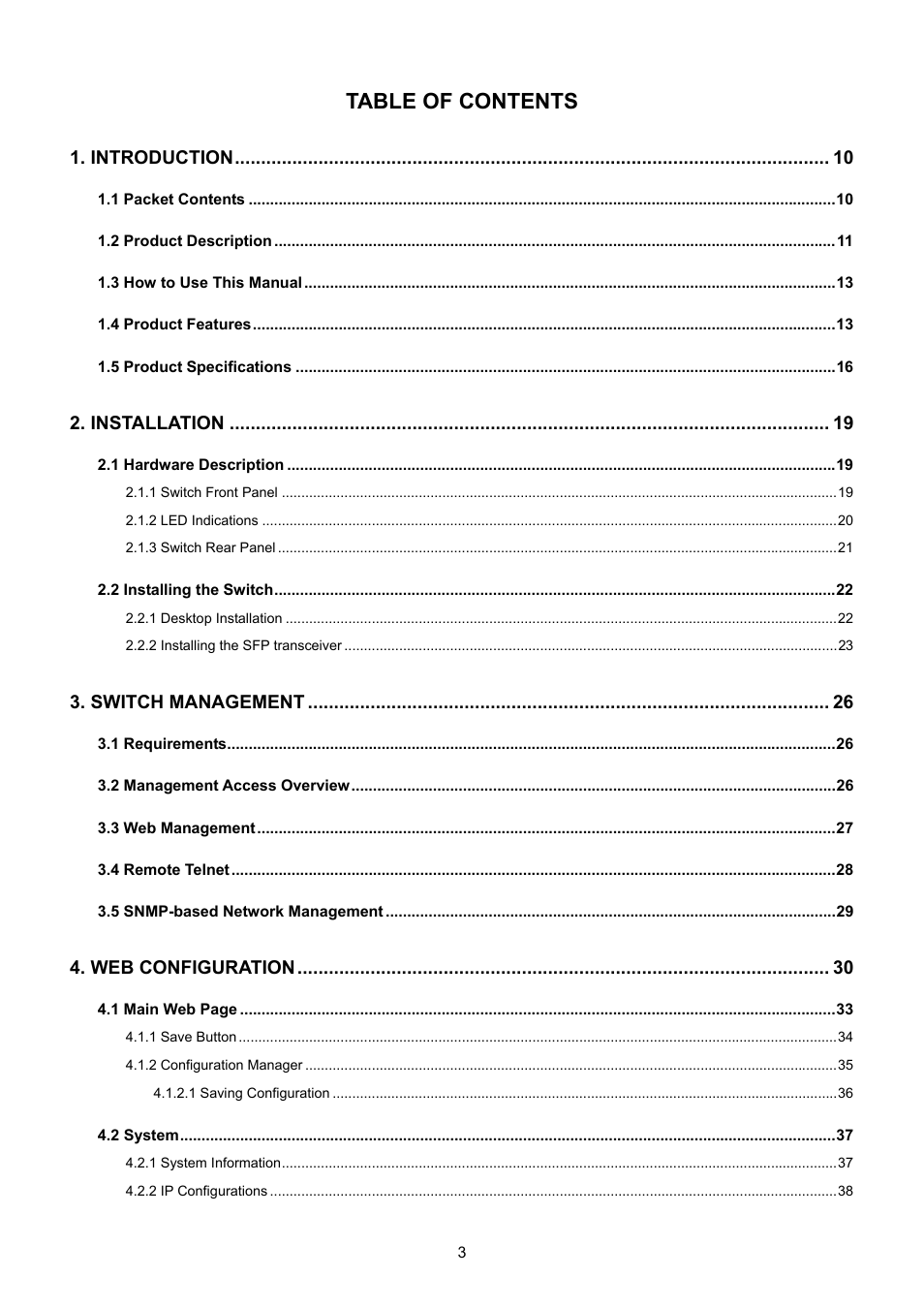 PLANET GSD-1002M User Manual | Page 3 / 313