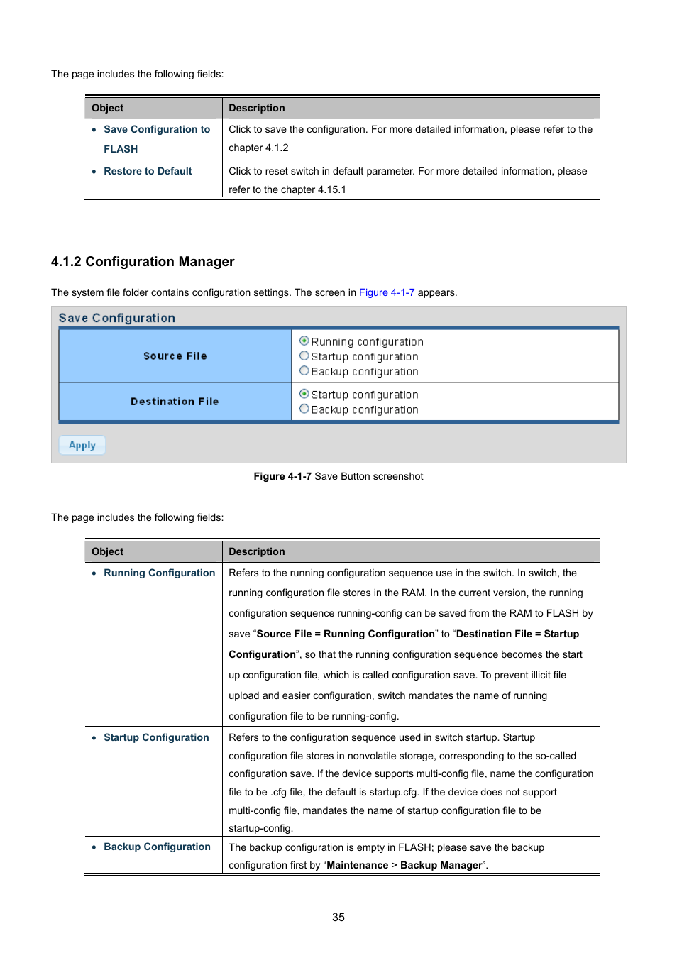 2 configuration manager | PLANET GSD-1002M User Manual | Page 35 / 313