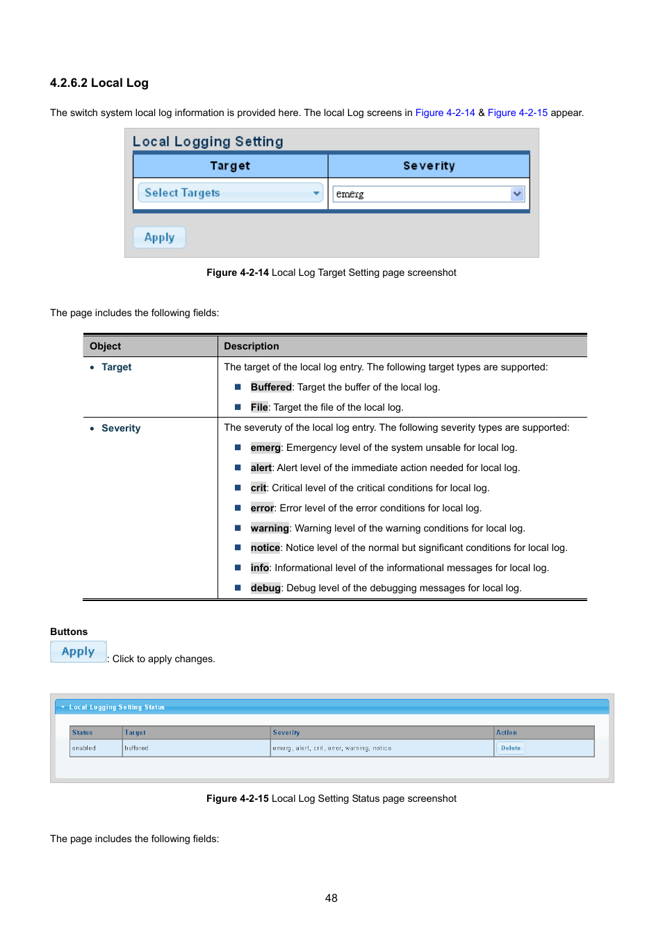 2 local log | PLANET GSD-1002M User Manual | Page 48 / 313