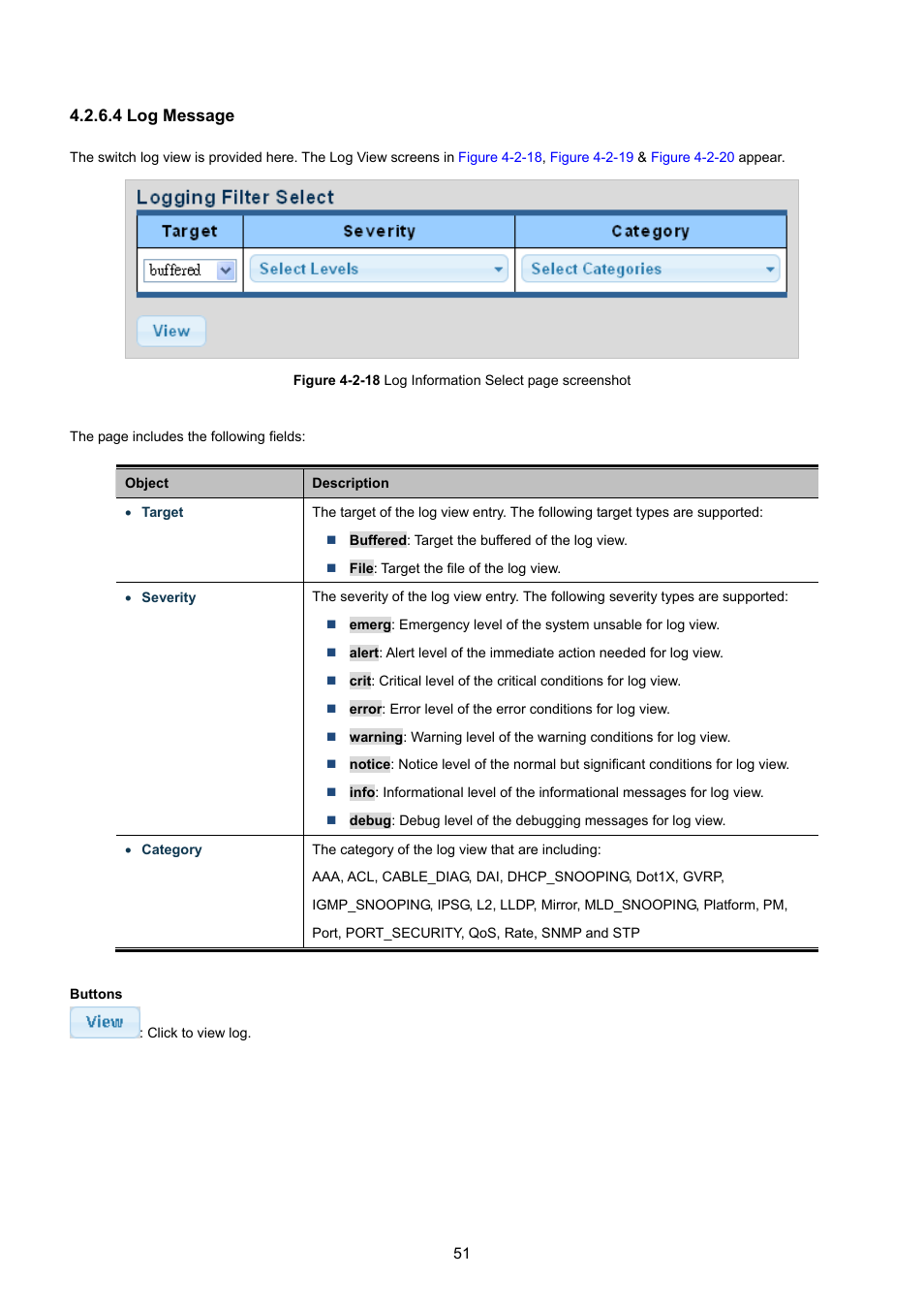 4 log message | PLANET GSD-1002M User Manual | Page 51 / 313