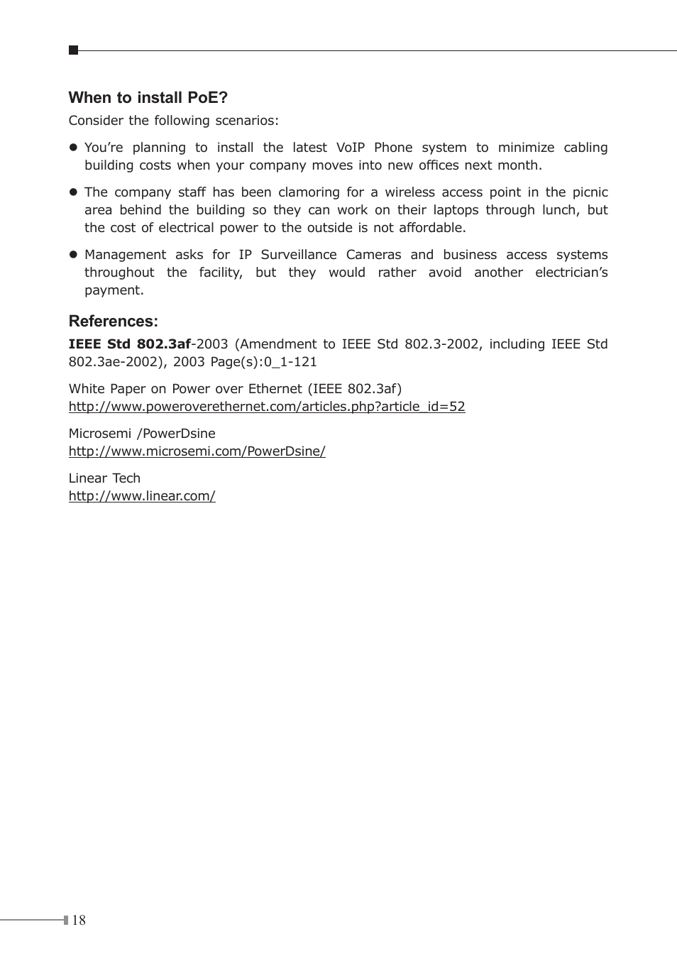When to install poe, References | PLANET GSD-804P User Manual | Page 18 / 24