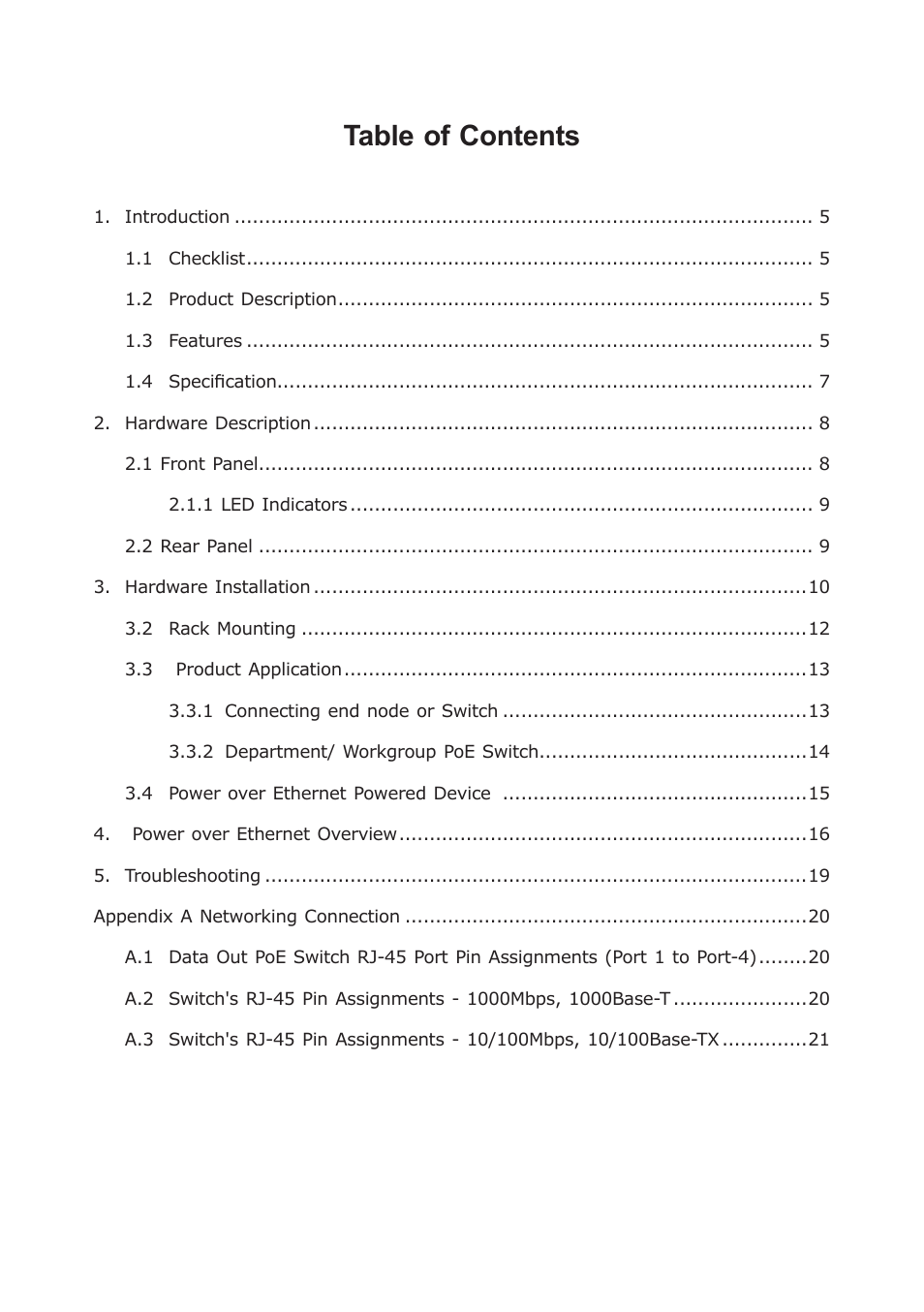 PLANET GSD-804P User Manual | Page 4 / 24