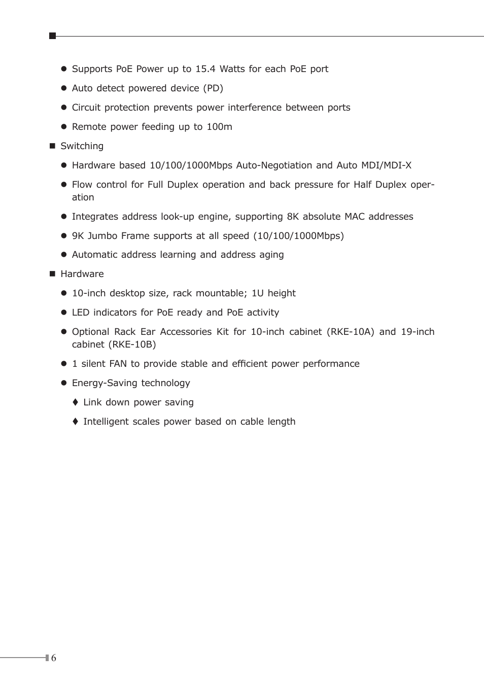 PLANET GSD-804P User Manual | Page 6 / 24