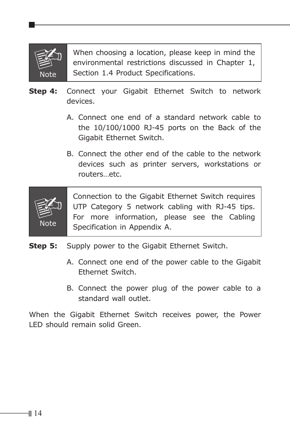 PLANET GSD-805 User Manual | Page 14 / 20