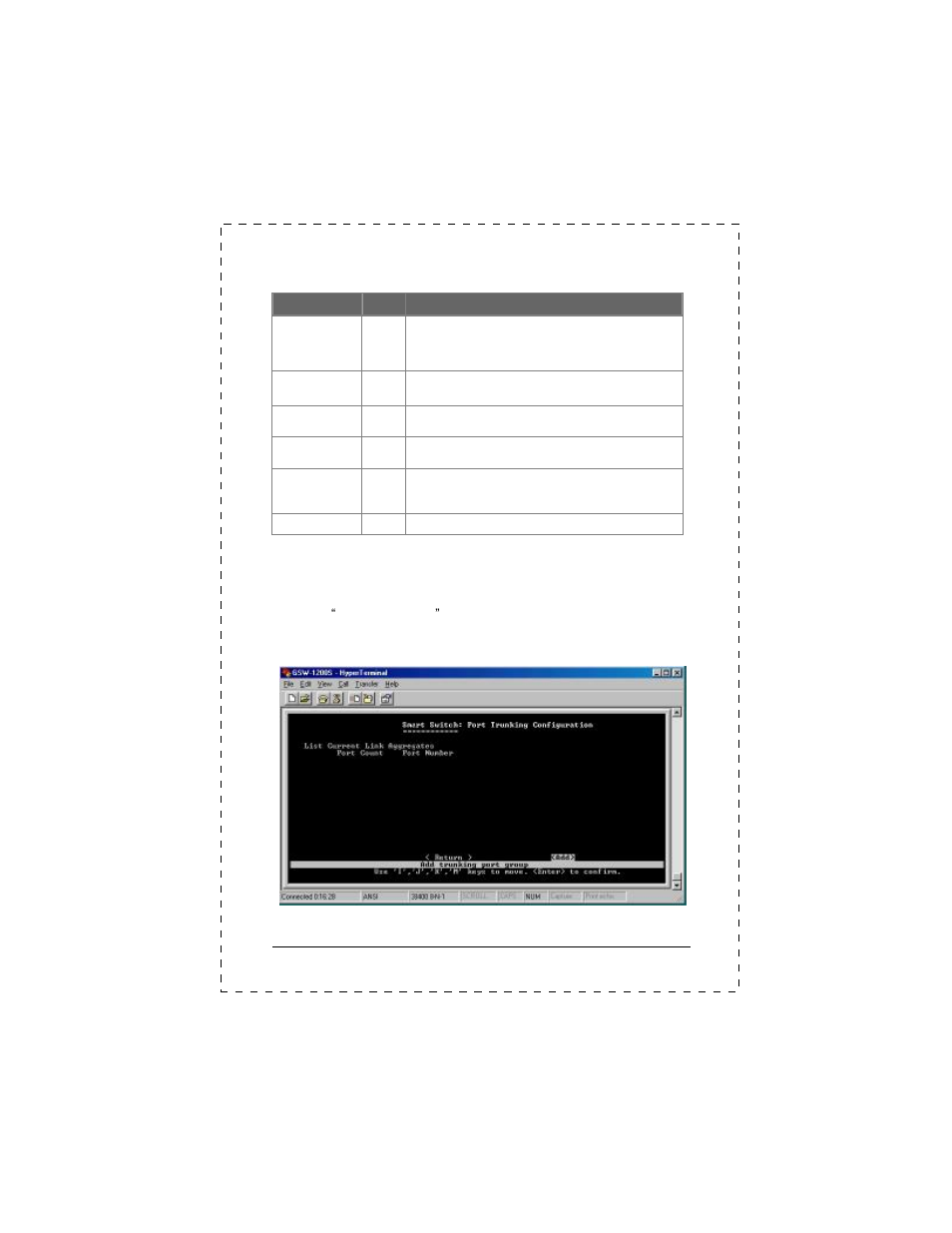 5 port trunking configuration | PLANET GSW-1200S User Manual | Page 26 / 40