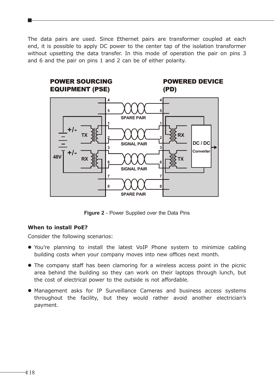 Power sourcing equipment (pse) powered device (pd) | PLANET GSW-1600HP User Manual | Page 18 / 24