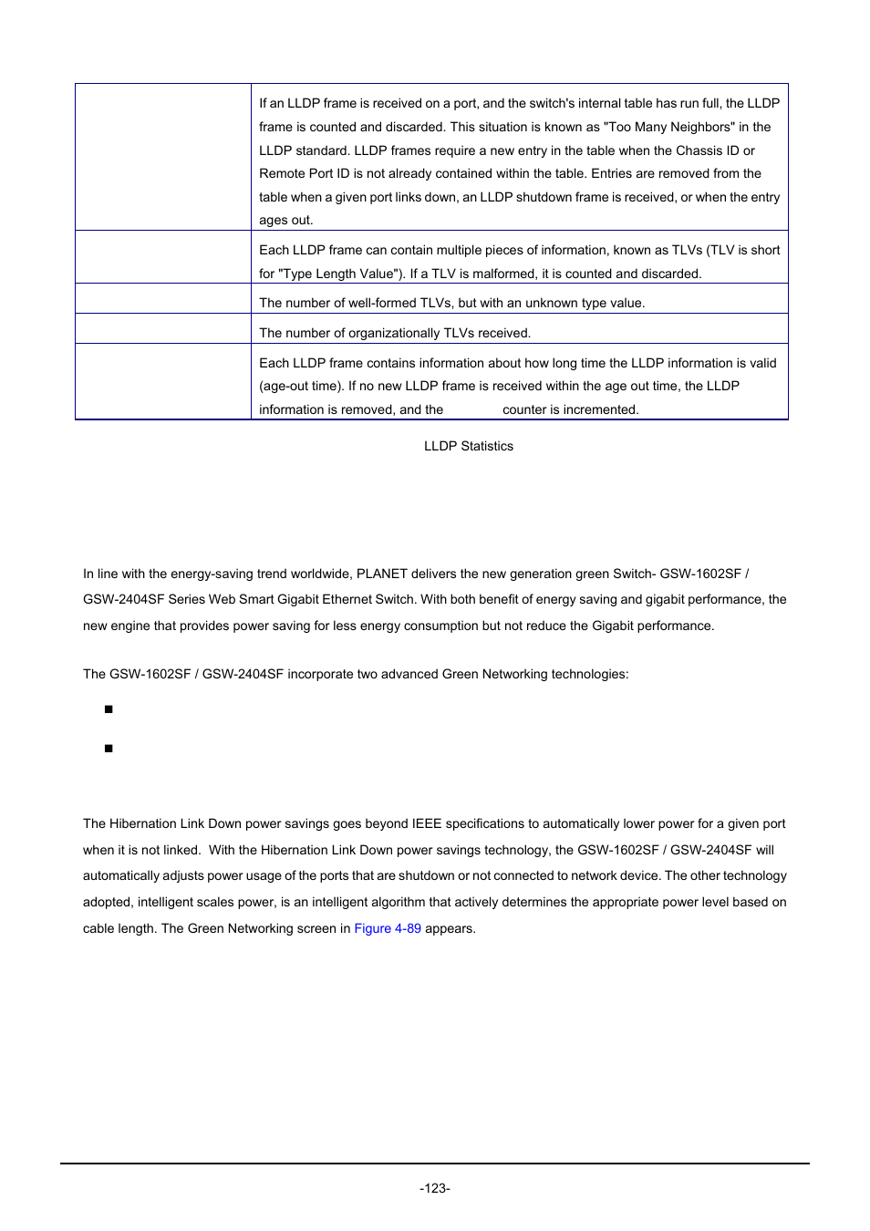 15 green networking, Reen, Etworking | PLANET GSW-1602SF User Manual | Page 129 / 139