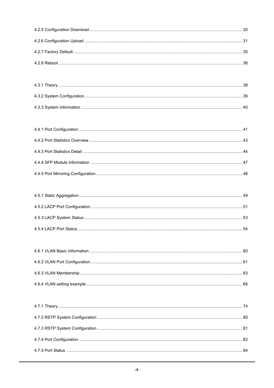 PLANET GSW-1602SF User Manual | Page 4 / 139