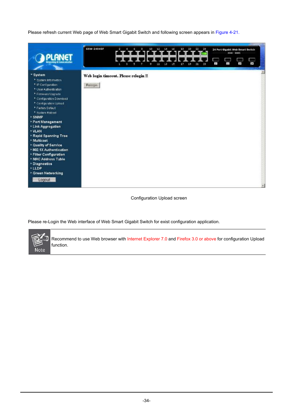 PLANET GSW-1602SF User Manual | Page 40 / 139