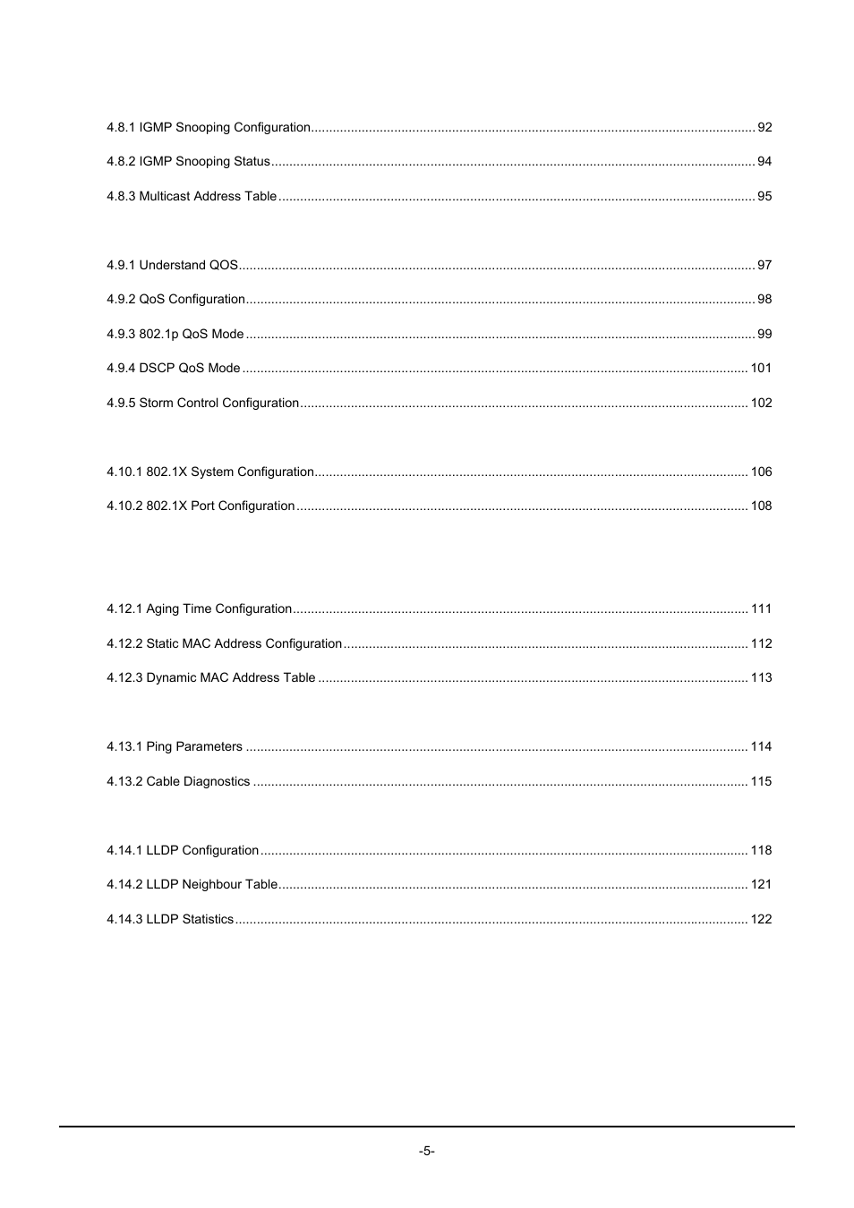 Switch operation | PLANET GSW-1602SF User Manual | Page 5 / 139