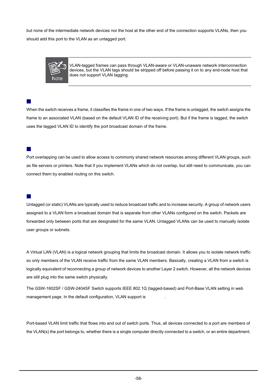 PLANET GSW-1602SF User Manual | Page 64 / 139