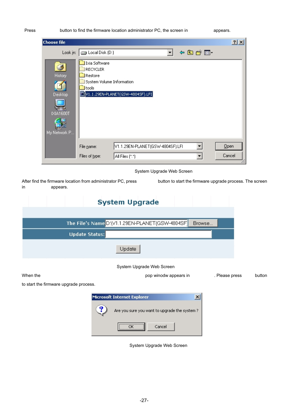 PLANET GSW-4804SF User Manual | Page 27 / 113