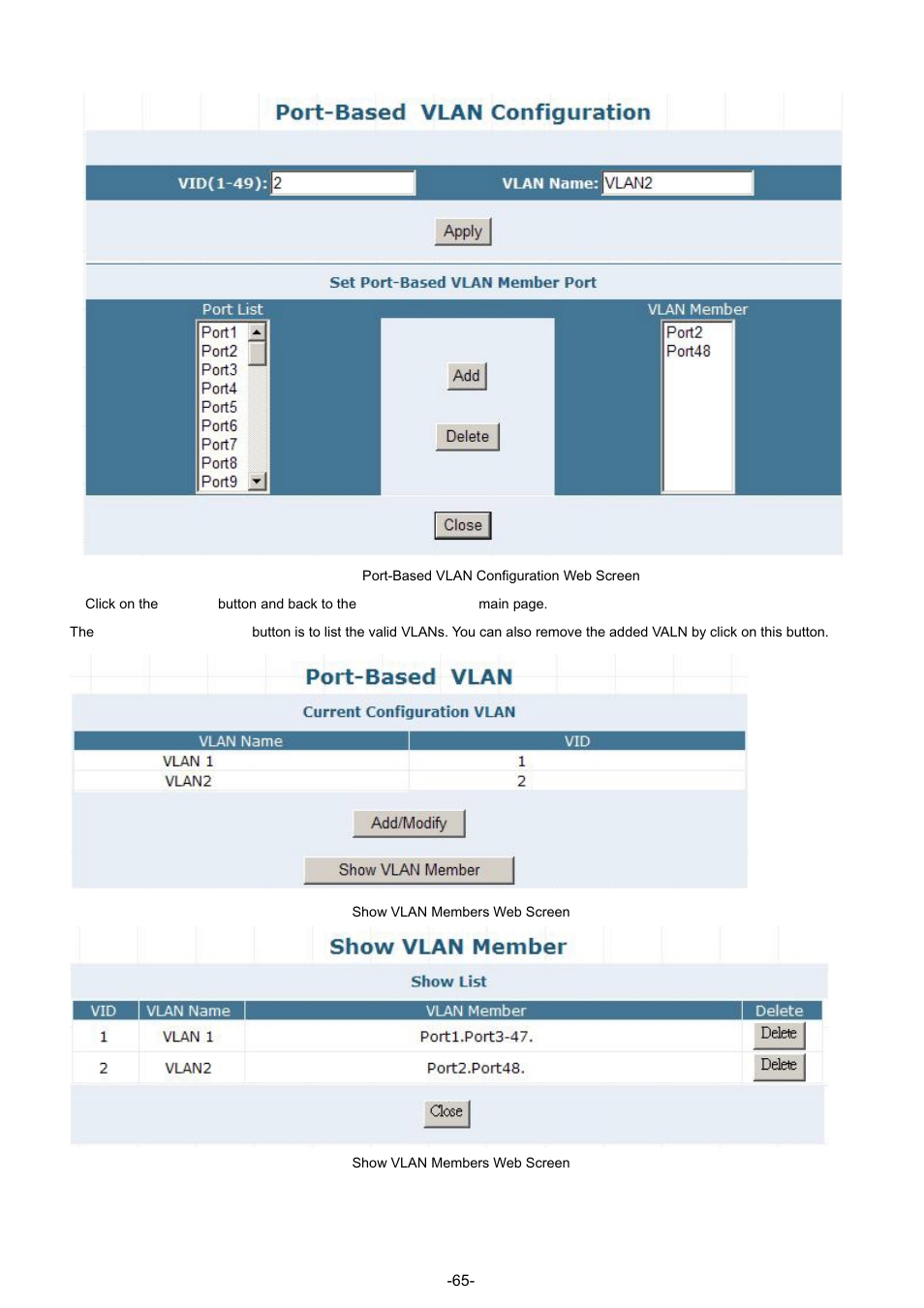 PLANET GSW-4804SF User Manual | Page 65 / 113