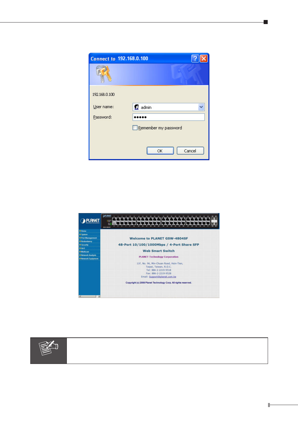 PLANET GSW-4804SF User Manual | Page 6 / 10