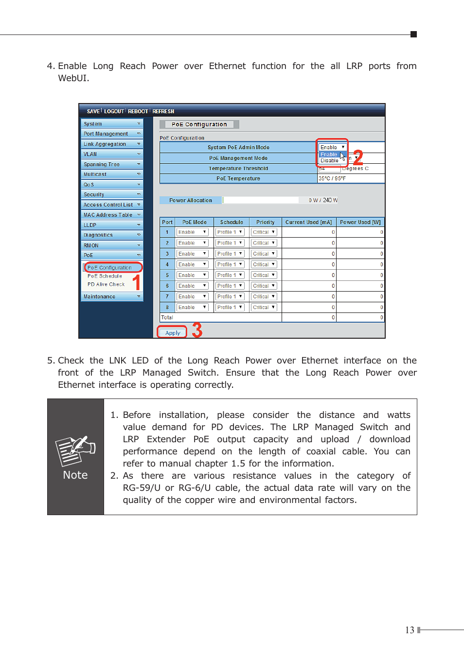 PLANET LRP-822CS User Manual | Page 13 / 20