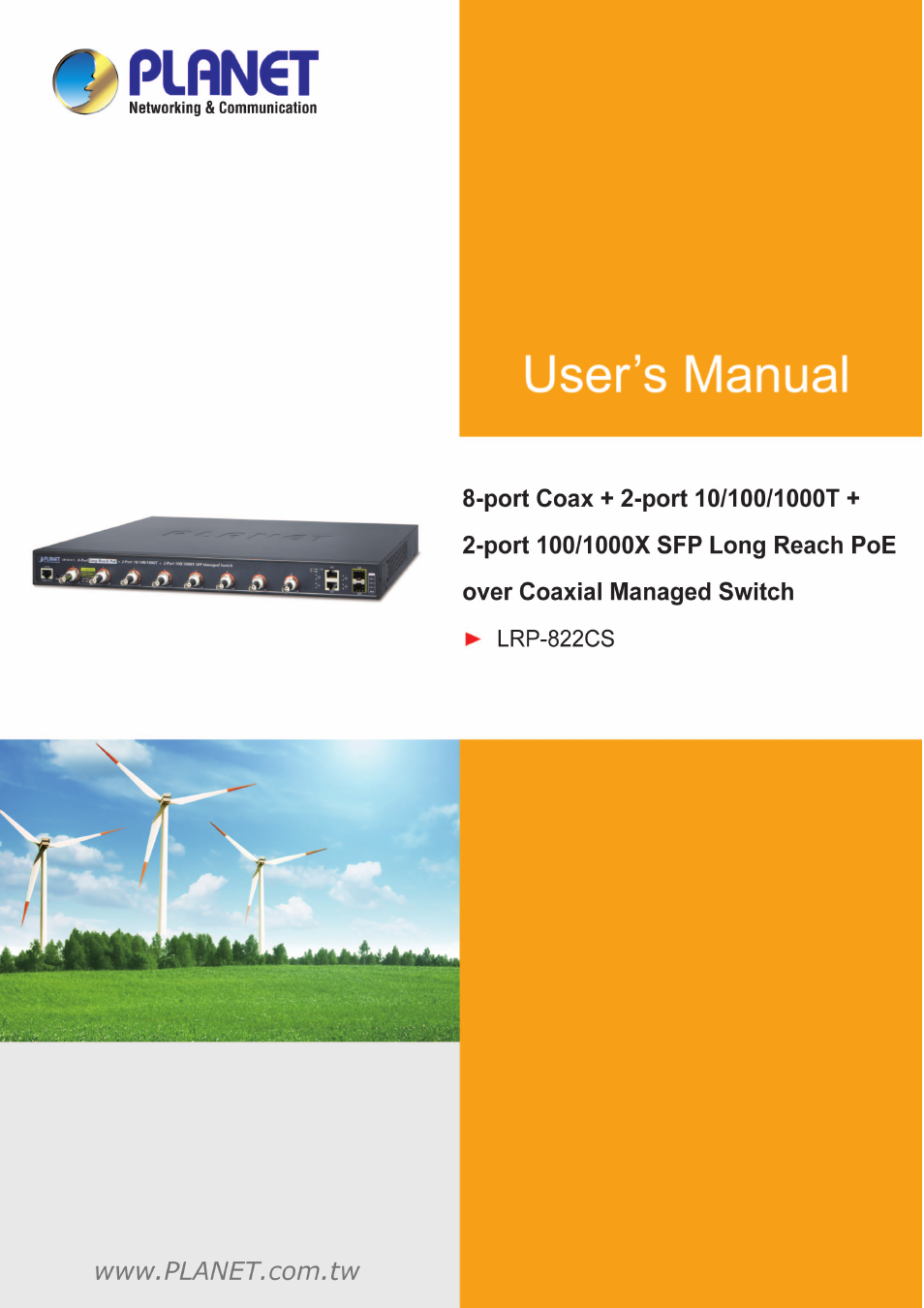 PLANET LRP-822CS User Manual | 346 pages