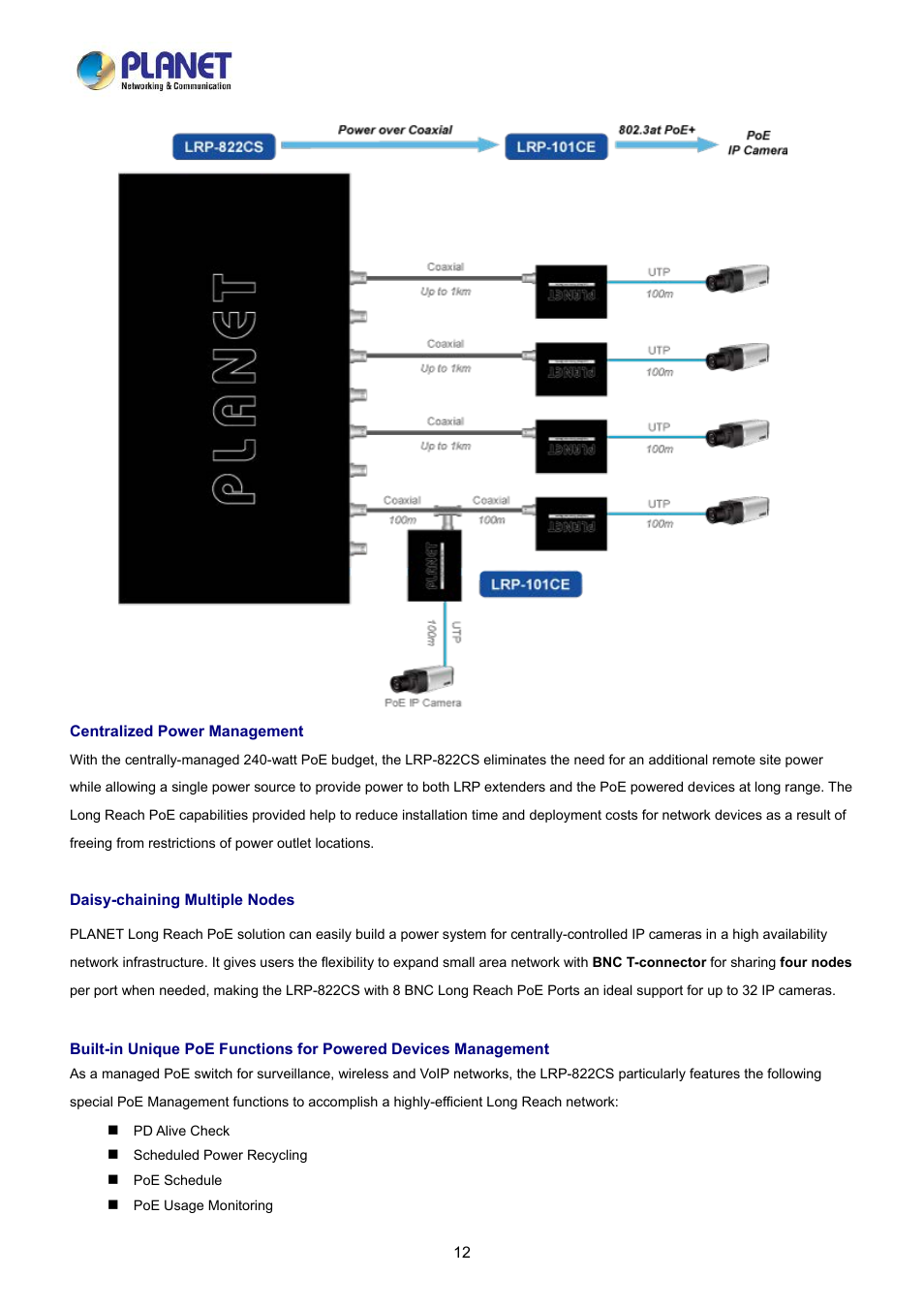 PLANET LRP-822CS User Manual | Page 12 / 346