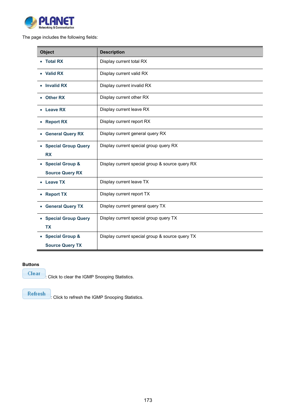 PLANET LRP-822CS User Manual | Page 173 / 346