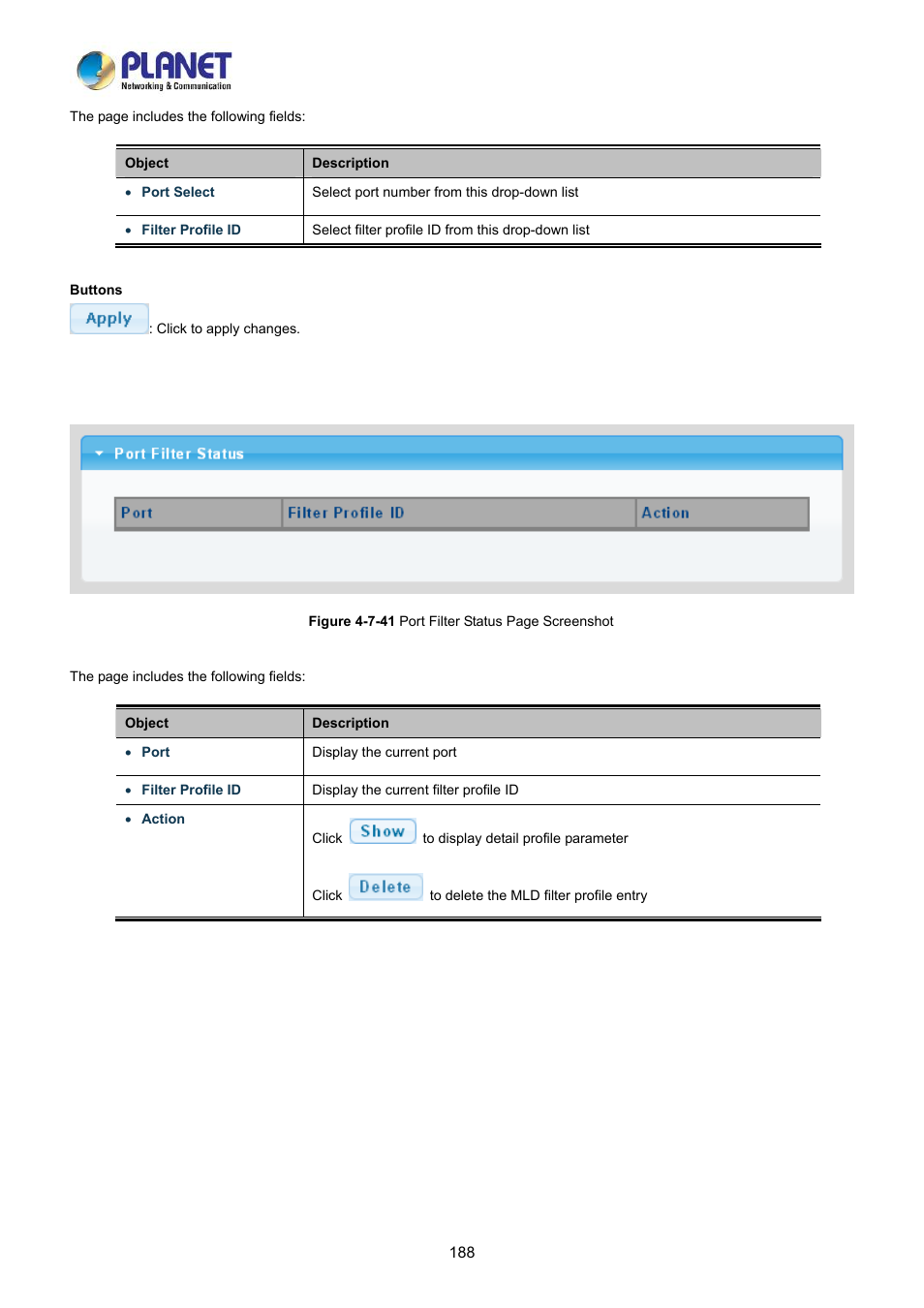 PLANET LRP-822CS User Manual | Page 188 / 346